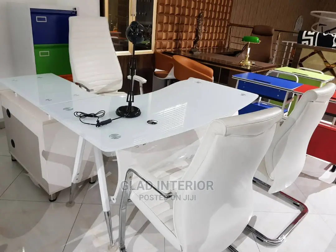 Glass Office Table and Chairs