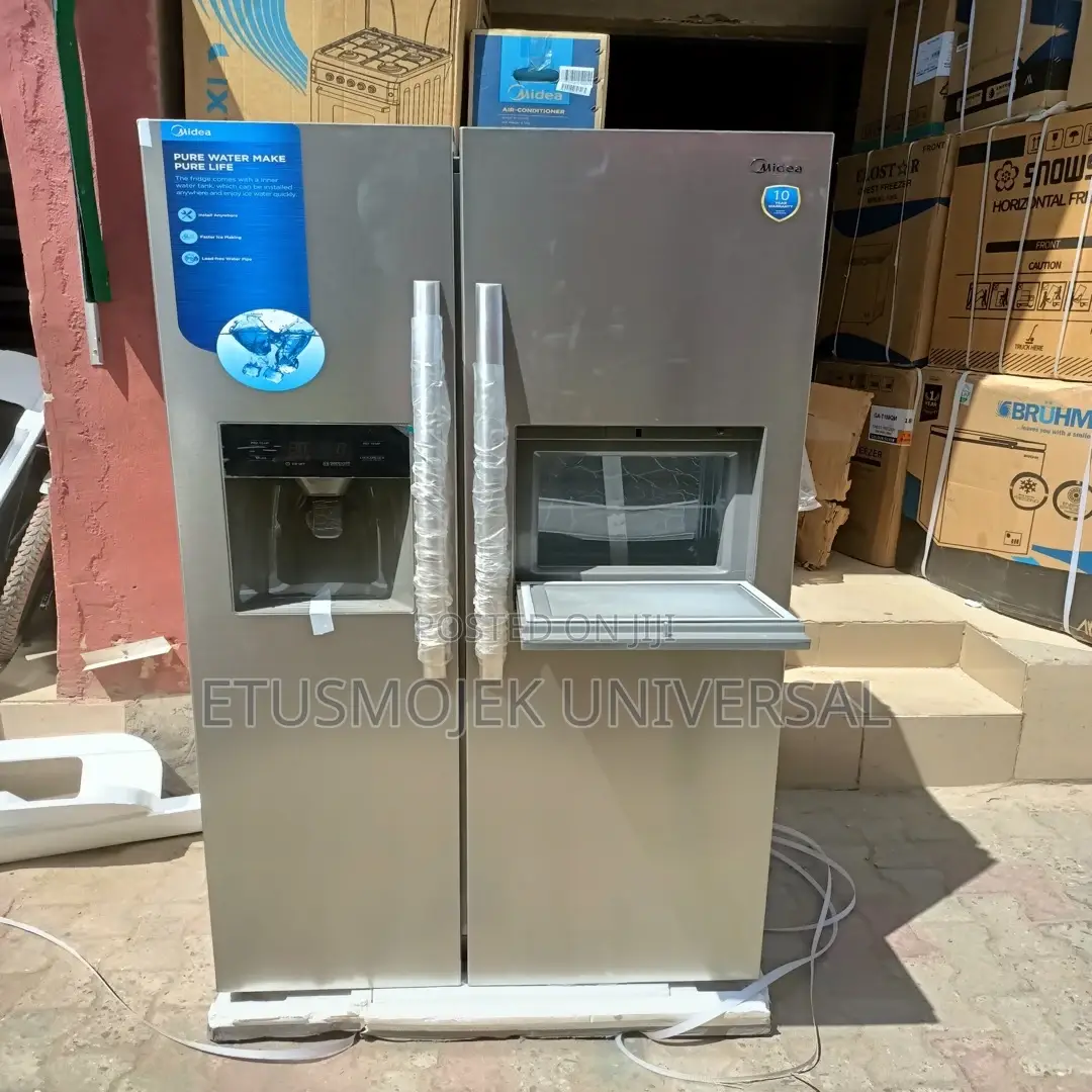 Midea Side by Side Massive Refrigerator With Microwave An