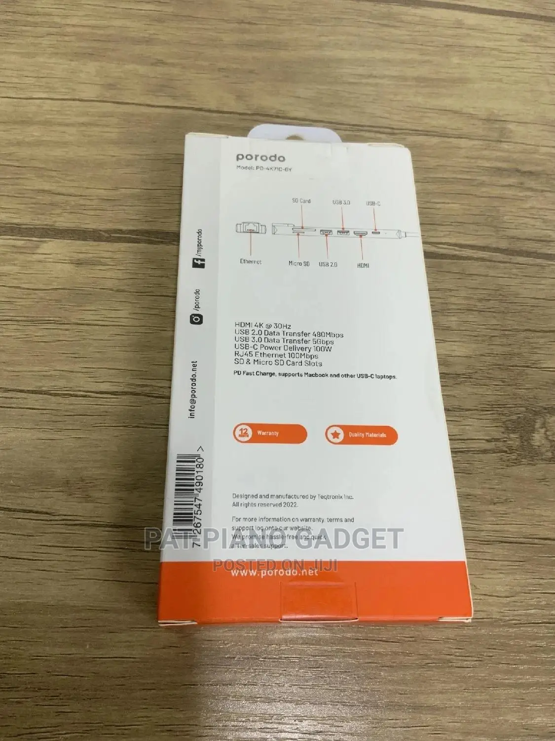 Porodo 7 in One USB C Hub