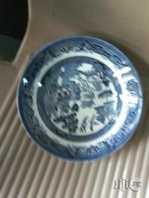 Eng Churchill Blue Willo Suop Bowl( Half Dozen)