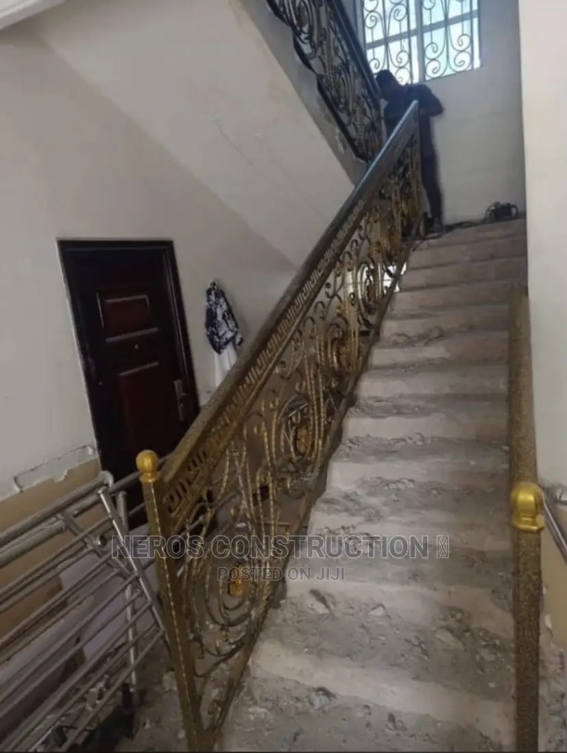 Wrought Iron Rail With Snail Design