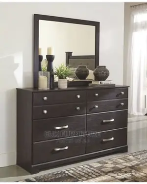 4ft Unique Chest of Drawers (8 Drawers) With Mirror