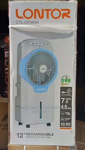 Lontor Rechargeable Air Cooler Water Fan With Remote