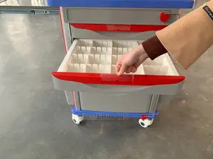 Emergency Trolley or Crash Cart or Anesthetic Trolley