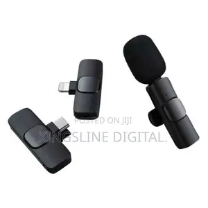 Wireless Lavalier Microphone for iPhone iPad and Android.