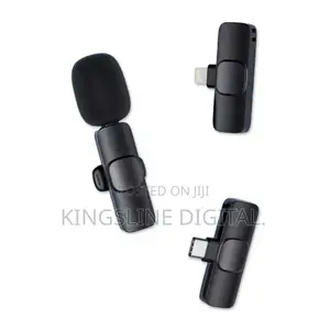 Wireless Lavalier Microphone for iPhone iPad and Android.