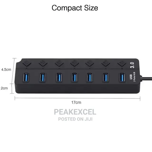 USB Hub 3.0 5gbps High Speed 7port USB 3.0 Hub Splitter
