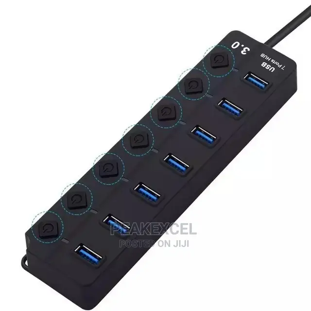 USB Hub 3.0 5gbps High Speed 7port USB 3.0 Hub Splitter