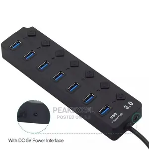 USB Hub 3.0 5gbps High Speed 7port USB 3.0 Hub Splitter
