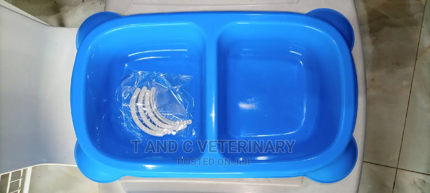 Double Plastic Bowl For Pets Dogs And Cats
