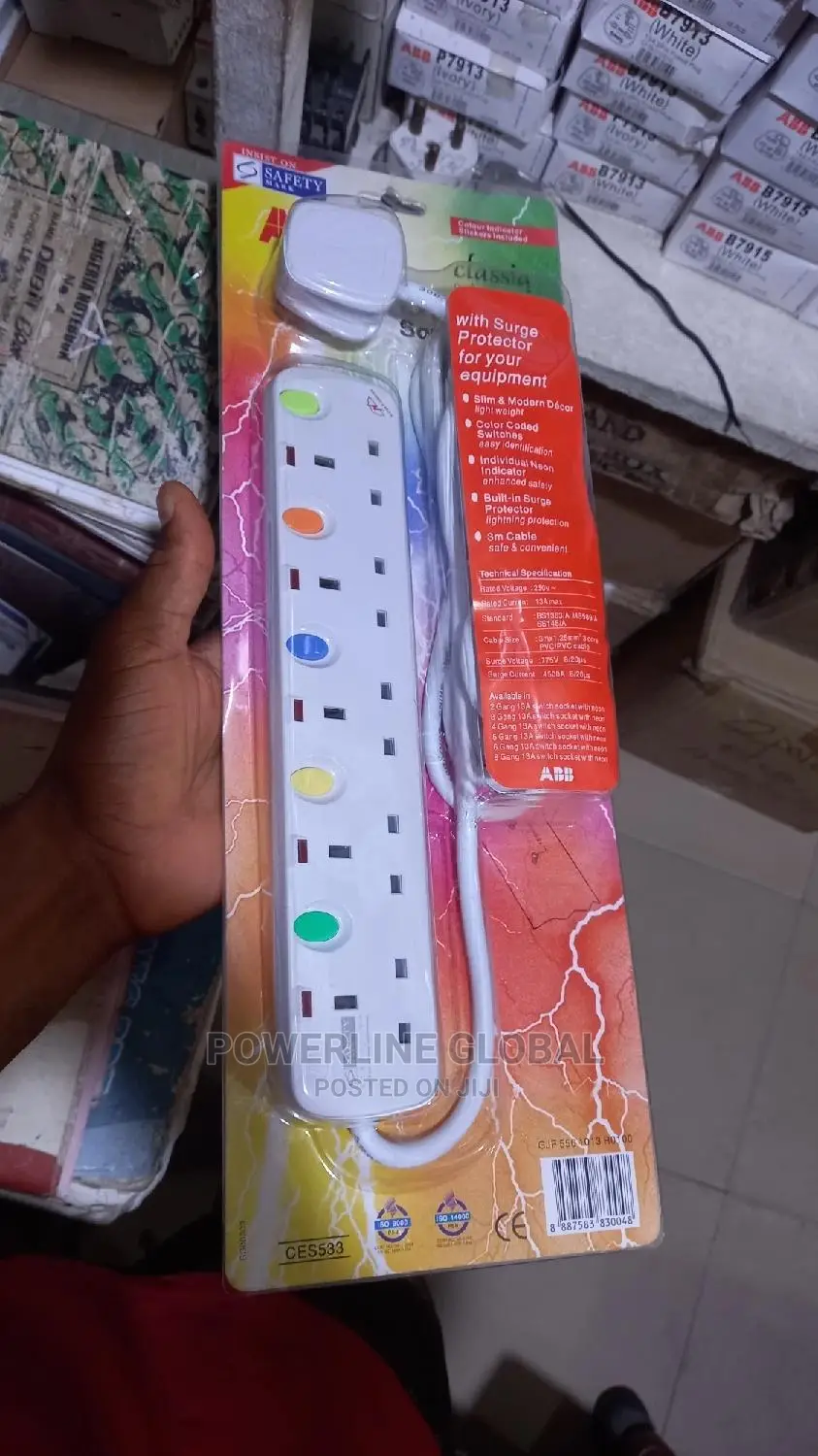 Abb Extension Socket for Homes/ Offices/ Companies