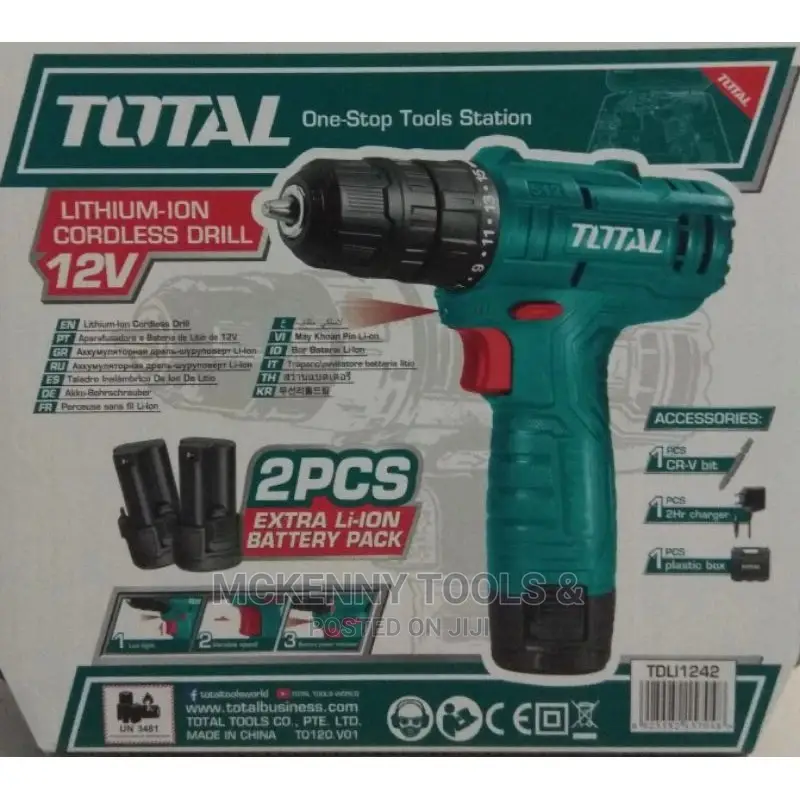 Drill Cordless Drill 12V TOTAL One-Stop Tools Station
