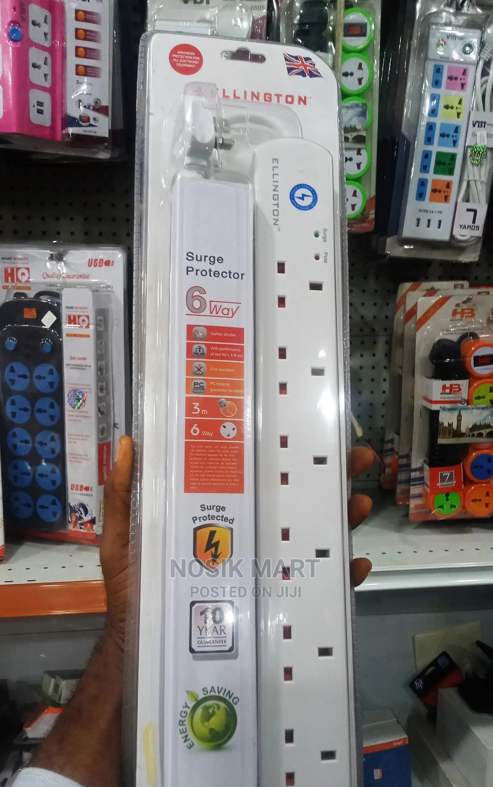 Ellington 6Way Surge Protector Extension Box in Ikeja Accessories