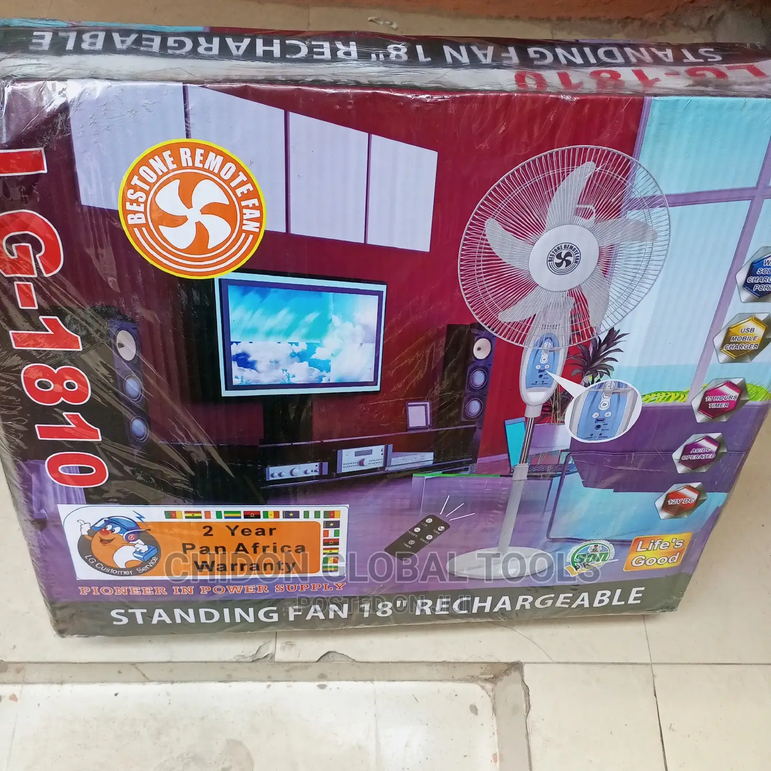 Lg Rechargeable Fan