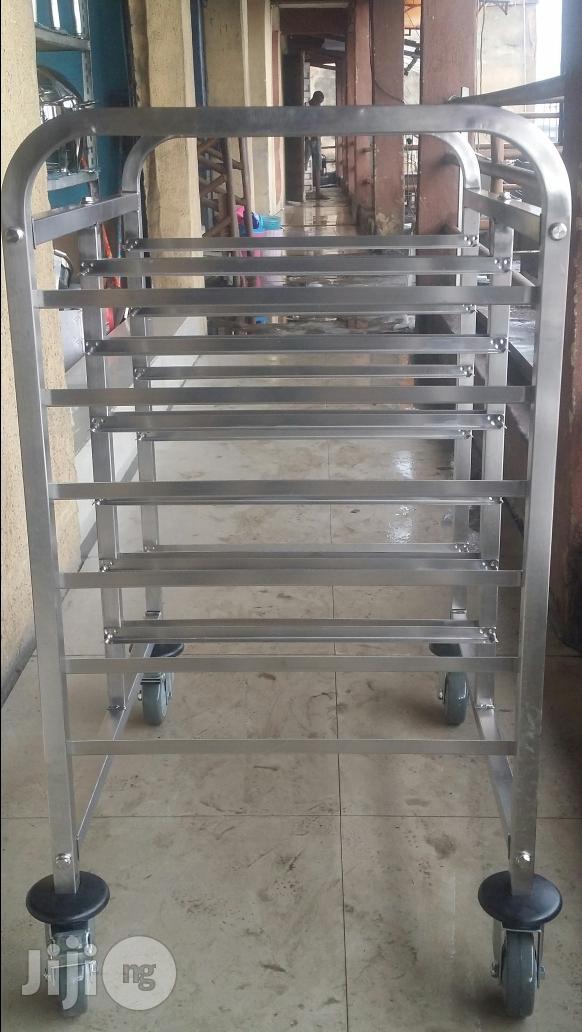 Stainless Steel Service Trolley