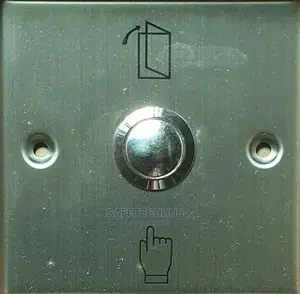 Concept Plus Access Control Square Metal Exit Button