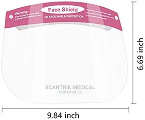 Face Protective Shield for Children Plastic Transparent