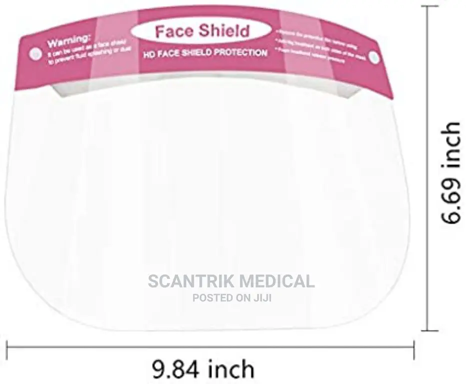 Face Protective Shield for Children Plastic Transparent