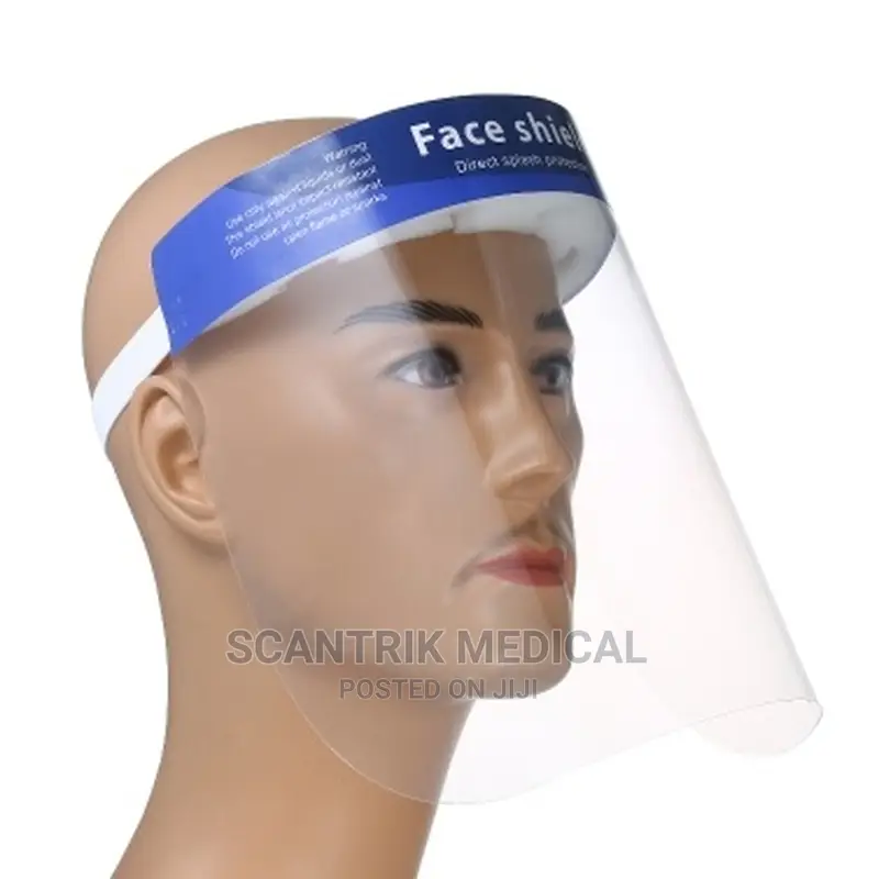 Unisex Face Mask Shield Protector Adjustable Clear