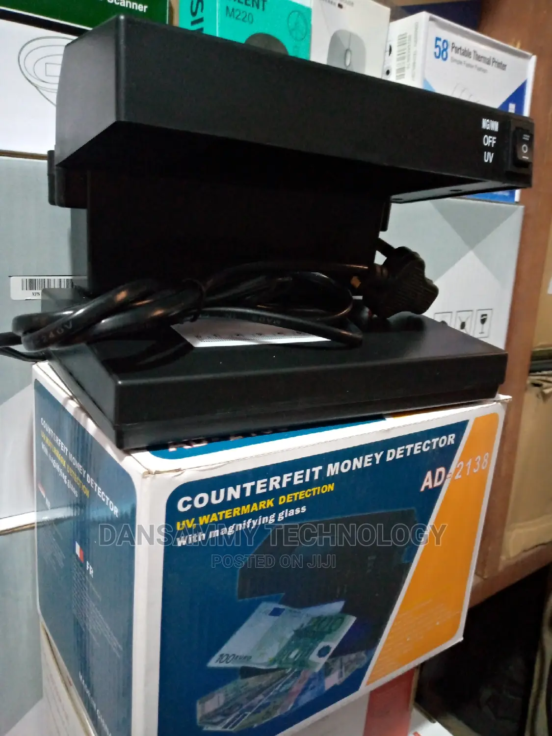 Ad-2138 Fake Money Detector Uv/Mg