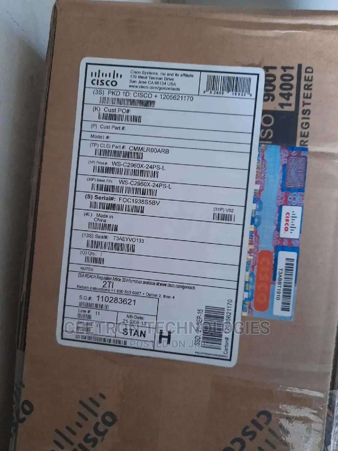 Cisco:Ws-C2960x-24ps-L