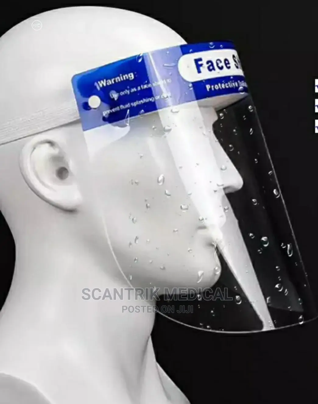 Adult Face Shield With Soft Sponge Padding Elastic