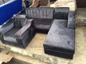 Deep Gray L Sharp Couches With Good Qulity Fabrics