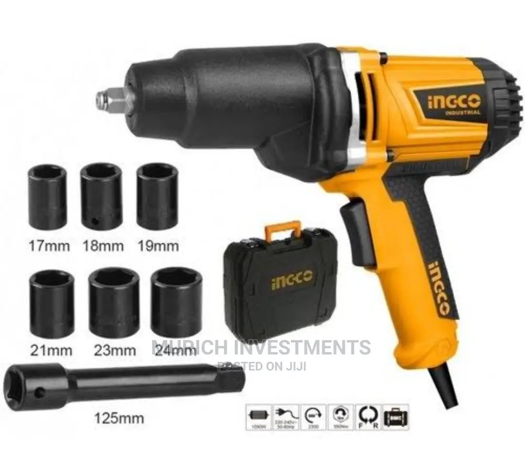 550NM Electric Impact Wrench KIT 1050W 1/2" Drive