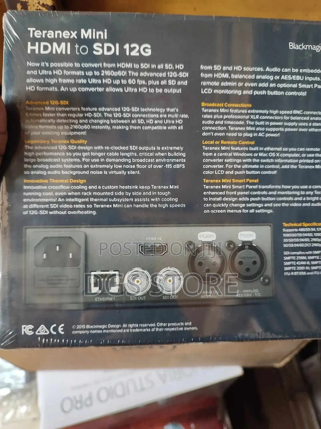 Blackmagic Teranex Mini HDMI to SDL 12G Converter