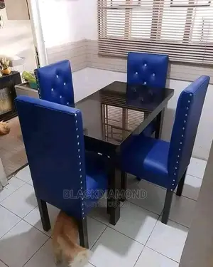 Royal Blue Dinning Set by Blackdiamond Furniture