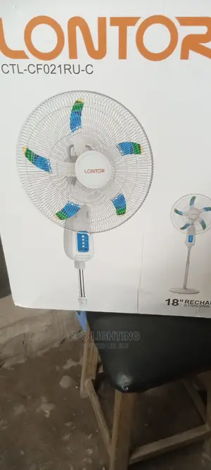 Standing Fan Rechargeable 18 Inches