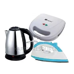 Electric Jug + Sandwich Maker + Electric Pressing Iron