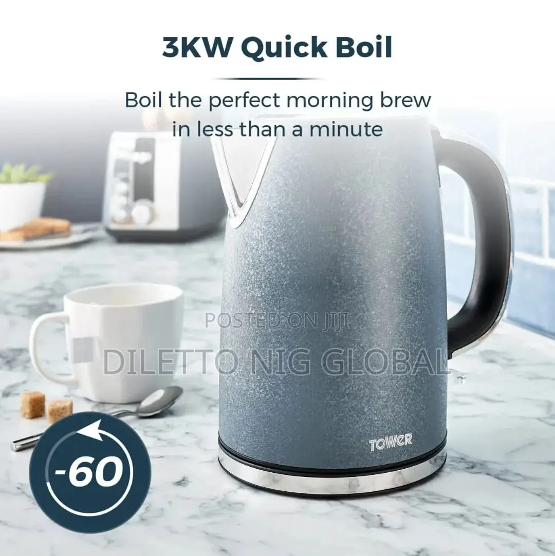 Tower Ice Diamond Kettle With Rapid Boil Technology, 3KW