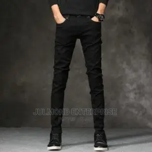 Men's Fashion Black Jeans