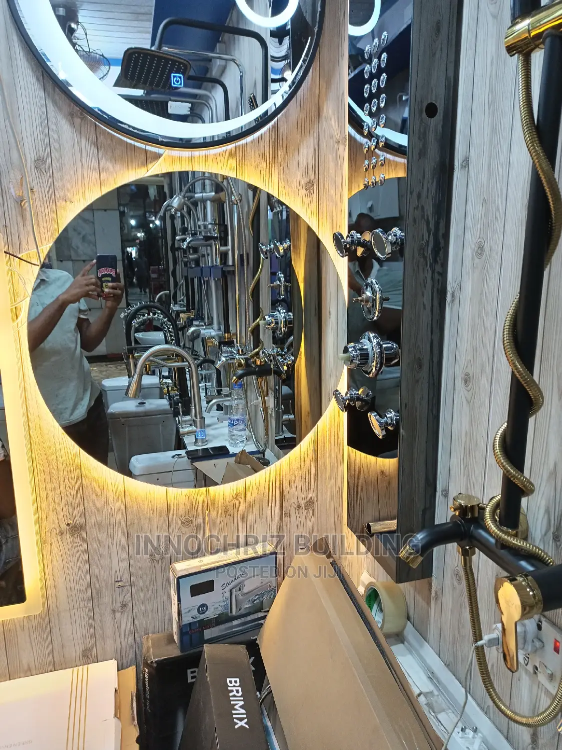 Back 3 Lights Led Mirror