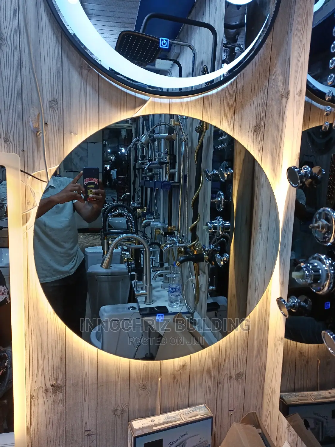 Back 3 Lights Led Mirror