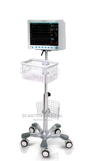 Portable Medical Patient Monitor Trolley