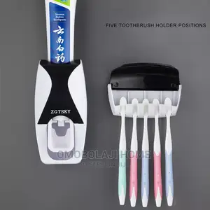 Tooth Paste Dispense and Brush Holder