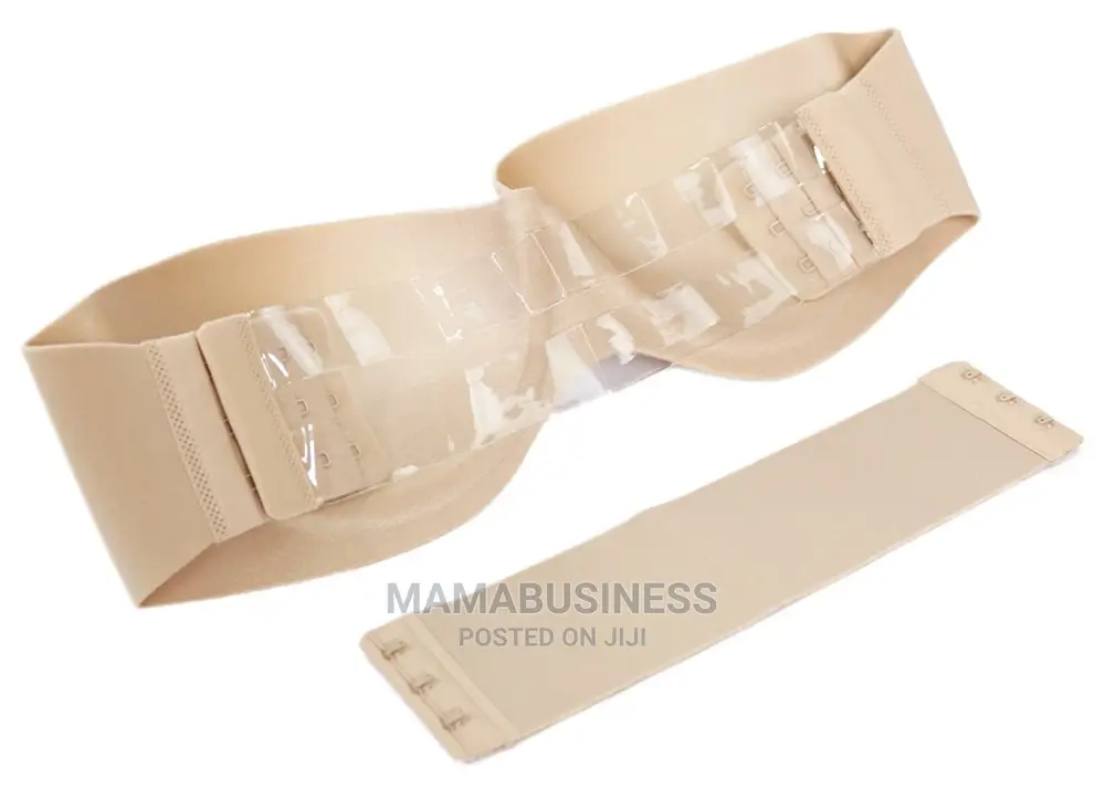 2 in 1 Female Backless Strapless Bra - Beige/Black