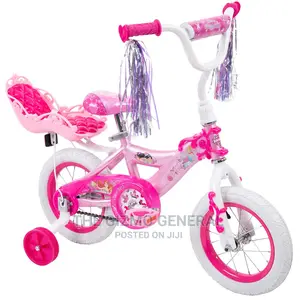 Disney Princess Girls’ 12′′ Bike With Doll Carrier by Huffy