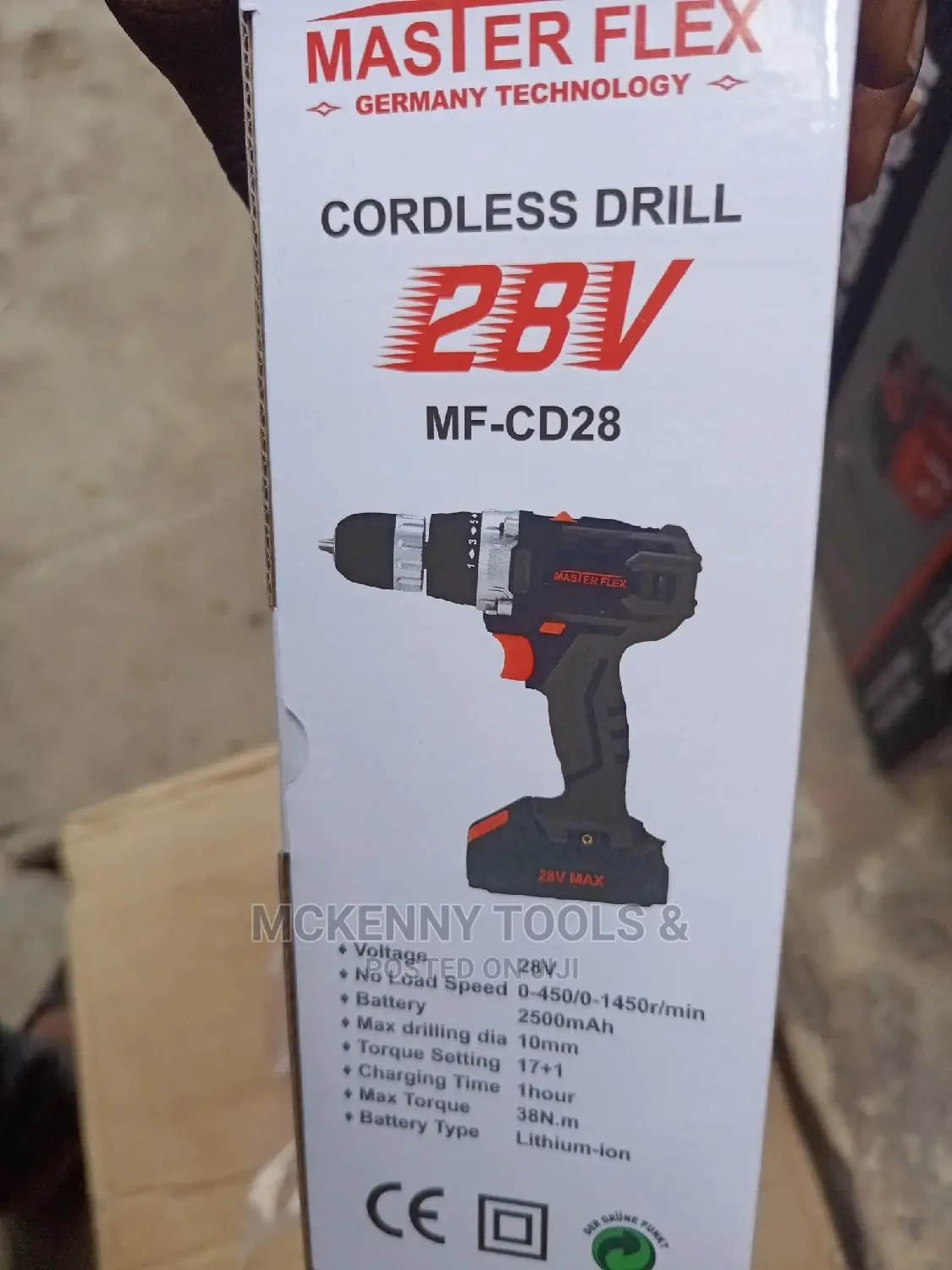 Masterflex German Cordless Lithium Battery Drill Machine 28V