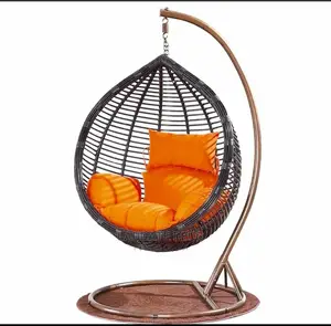 Luxury Indoor/Outdoor Rattan Made Hanging Swing Chair.