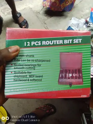 Original(12 Pes) Routar Bit Set All Sizes Available
