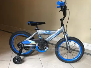 Huffy Whirl 16′′ Kids’ Bike – Grey/Blue