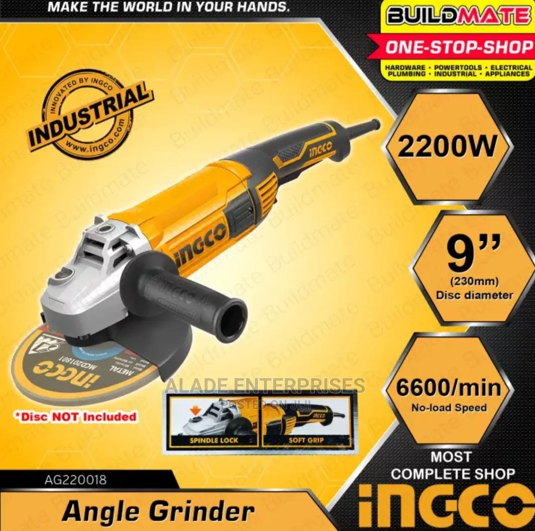 Ingco Angle Grinder 2200w 9"