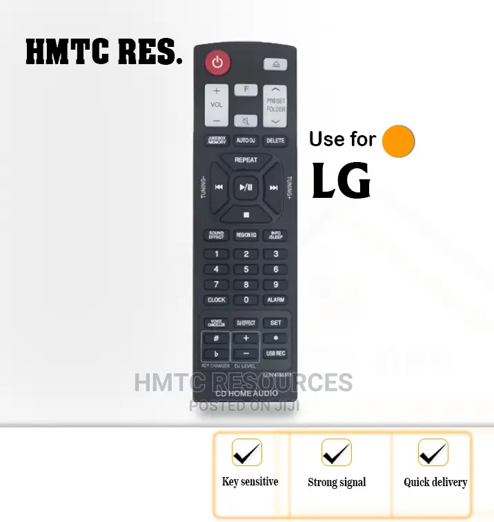 LG CD Home Audio Remote Control