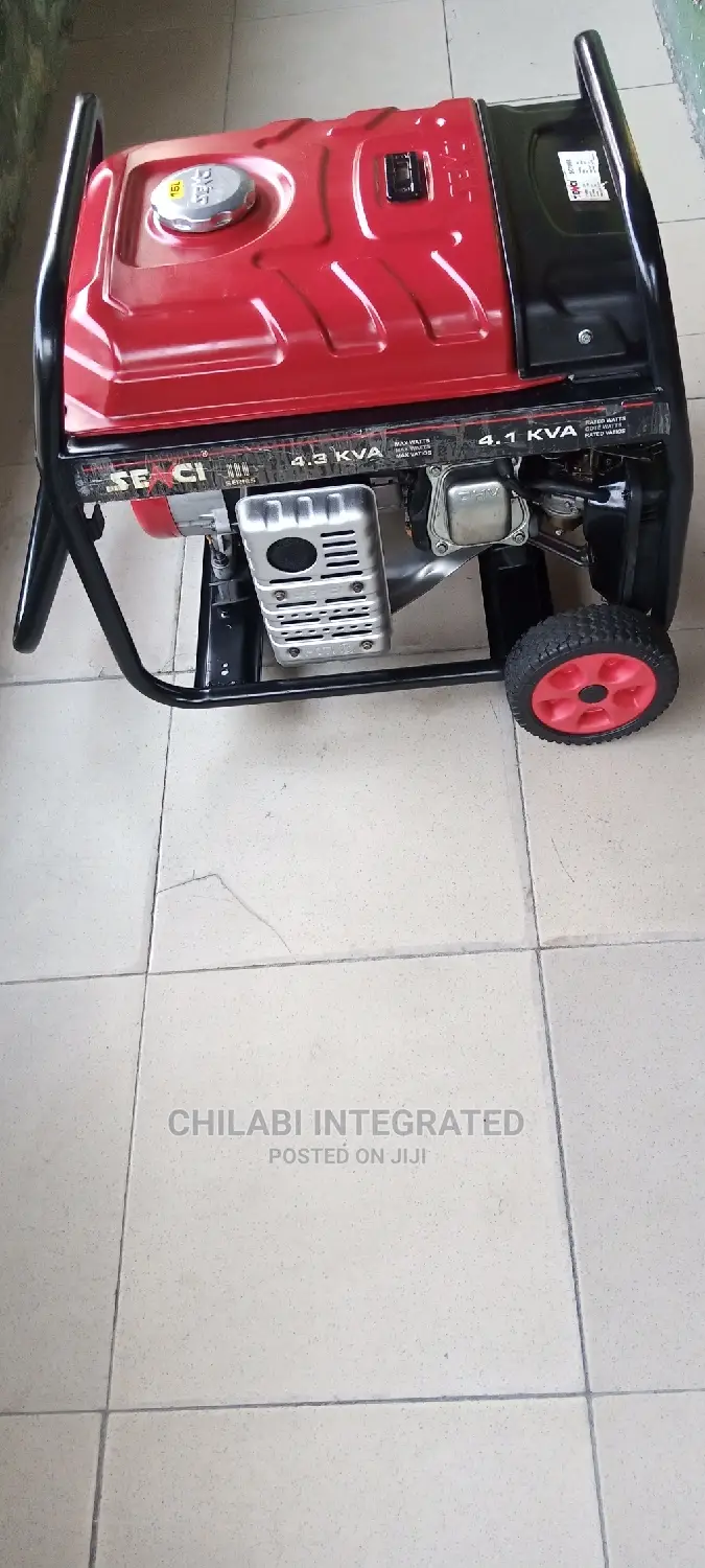 2 Months Old 4.3KVA SENCI SC7000E Key Start Copper Generator