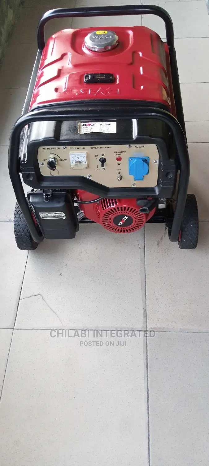 2 Months Old 4.3KVA SENCI SC7000E Key Start Copper Generator