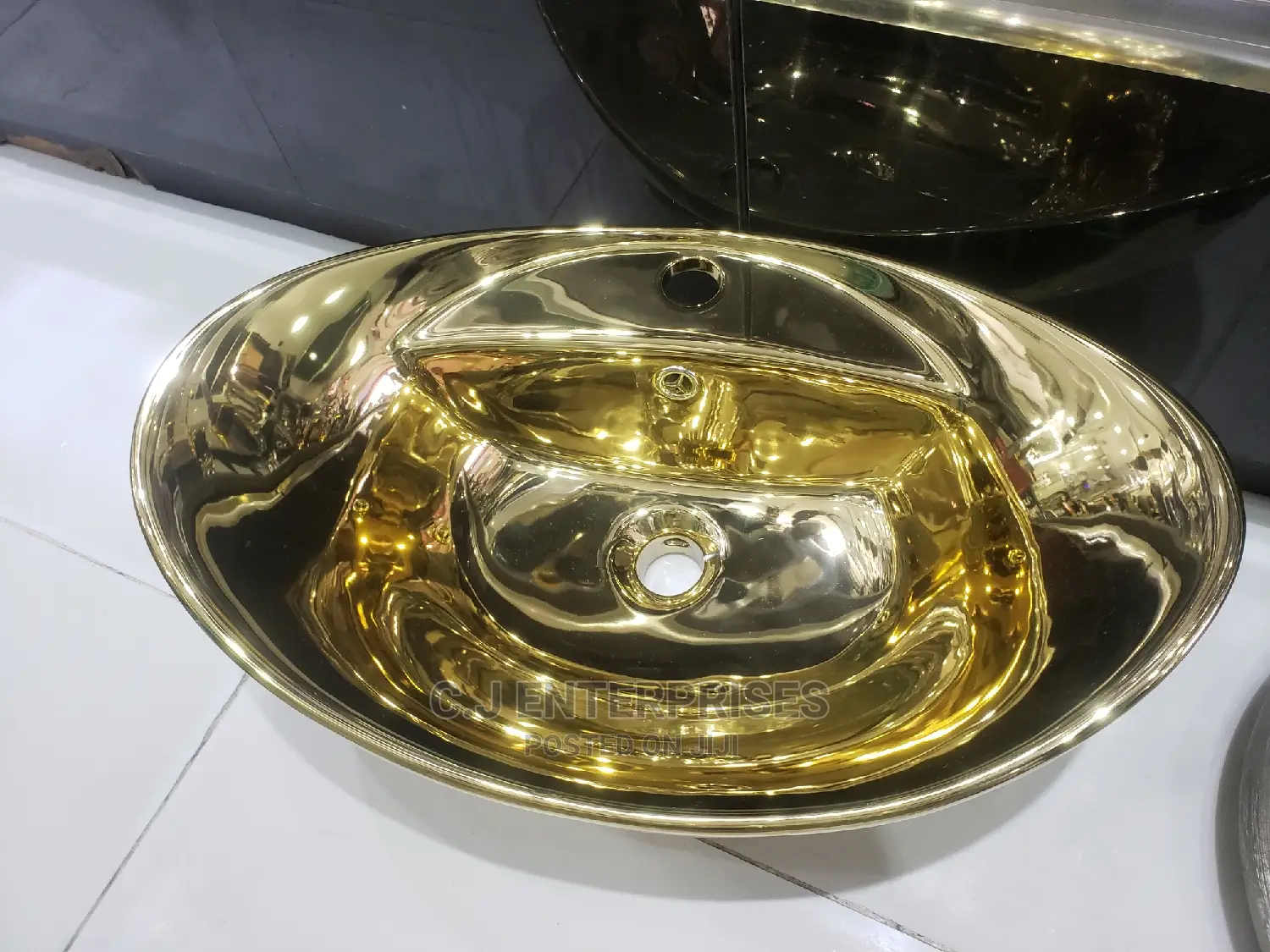Gold Color Countertop Basin