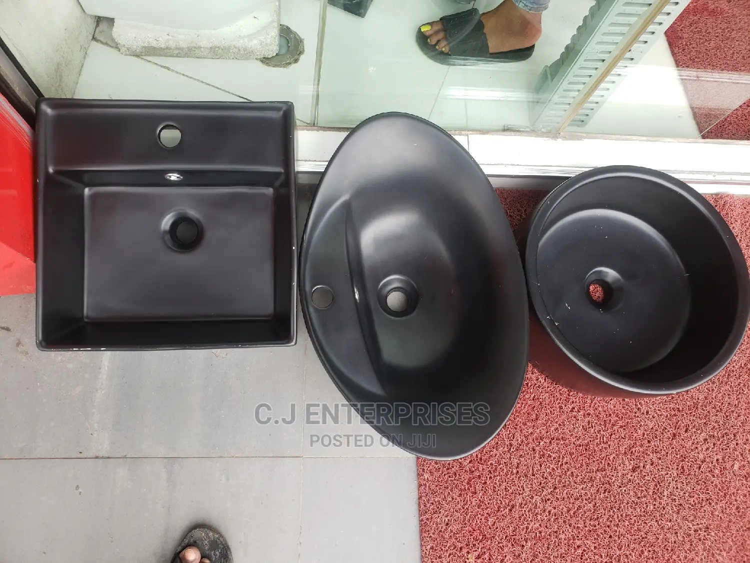Black Color Pedicure Basin